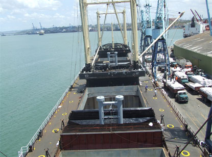 Discharging cargo in Africa