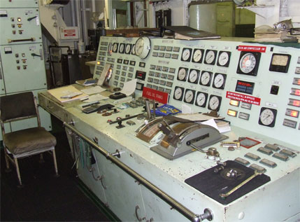 Engine room control station