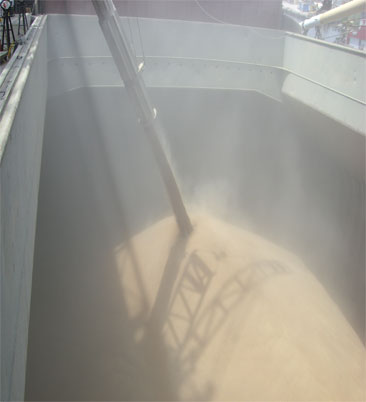 Loading grain in Houston
