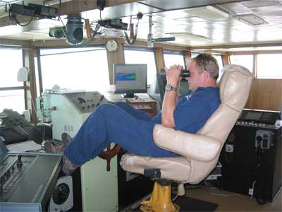 Mike watching the beach